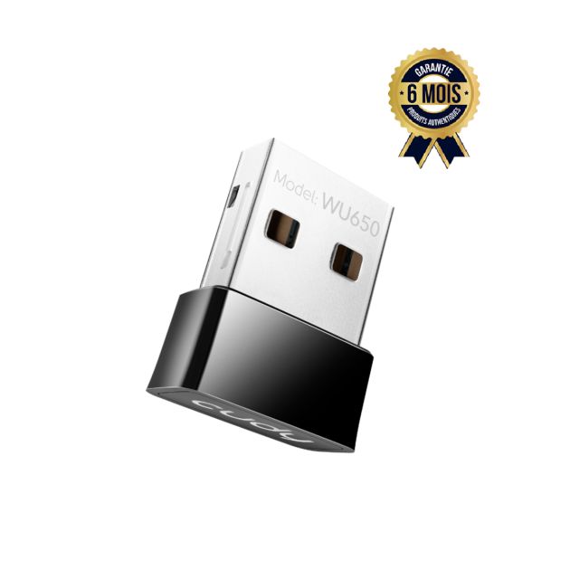 Adaptateur WiFi USB Cudy Wu650 Ac650 pour Pc Double Bande - Garantie 6 mois