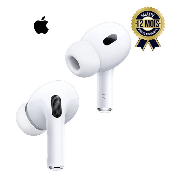 Apple AirPods Pro 2E Generation Ecouteurs sans Fil avec Boitier de Chargement MagSafe Suppression Active du Bruit Son Spatial Personnalise Ajustement Personnalisable
