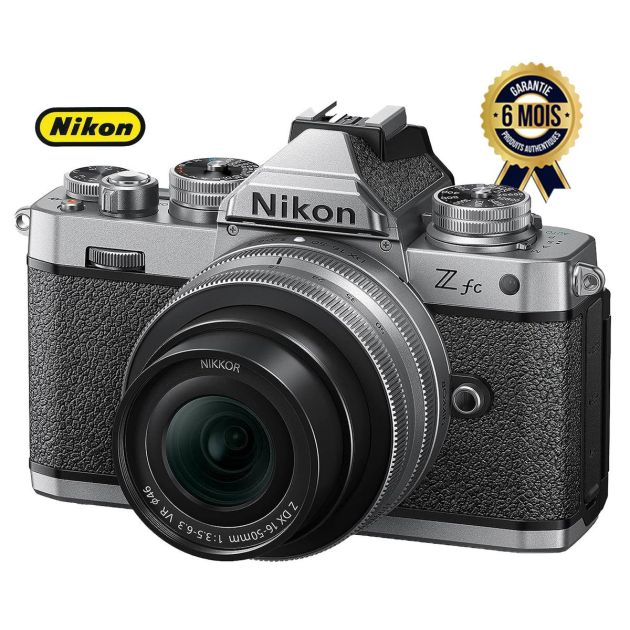 Appareil Photo Hybride Nikon Z Fc 20 9 MP avec Objectif 16 50 Mm F 3 5 6 3 Vr Sl Viseur OLED Video 4K Ultra Hd - Garantie 6 mois