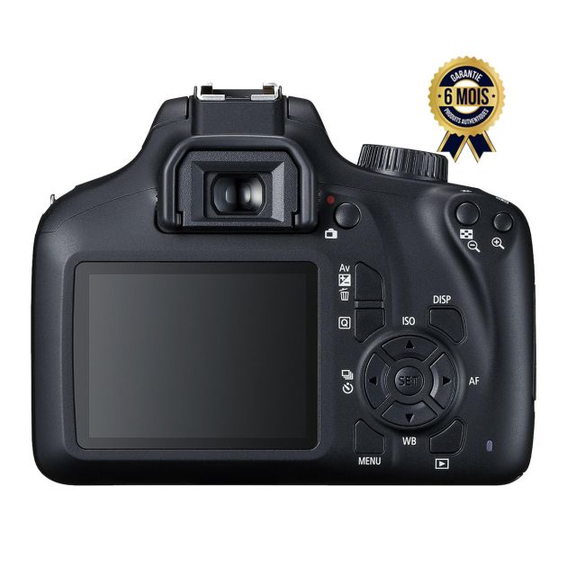 Appareil Photo Canon Eos 4000D avec Objectif Ef S 18 55 Mm Iii Refelx Numérique 18 MP Écran LCD 2 7 Video FHD Wi Fi - Garantie 6 mois