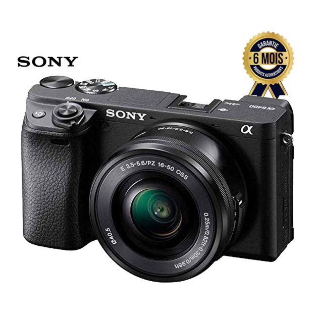 Appareil Photo Panoramique Sony Alpha 6400 Aps C avec Objectif 16 50 Mm F 3 5 5 6 Power Zoom Écran Tactile LCD 3 Viseur OLED Video Ultra Hd Hdr - Garantie 6 mois