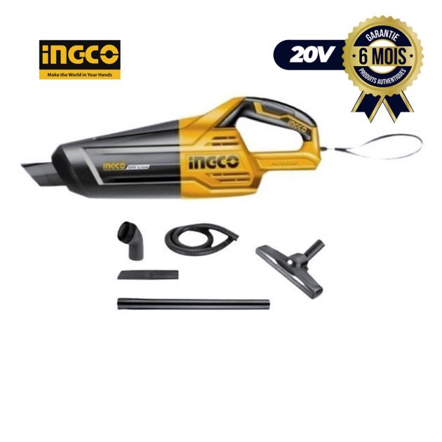 Aspirateur sans Fil INGCO Cvli2001 20V Lithium Ion Batterie et Chargeur Non Inclus - Garantie 6 mois