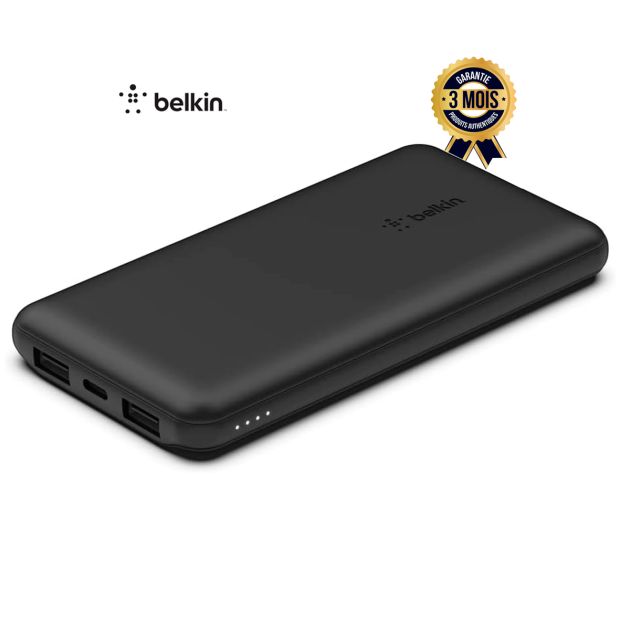 Banque D Alimentation Portable Powerbank Belkin Boostcharge 10K 10 000 Mah Chargeur Portable USB C 10K avec 1 Port USB C et 2 Ports USB A Batterie pour une Charge Jusqu A 15 W