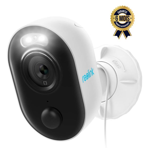 Caméra de Sécurité Exterieure Reolink Lumis Hd 1080p avec Projecteurs WiFi Plug In Detection de Mouvement Conversation Bidirectionnelle Alarme Sirene Étanche - Garantie 6 mois