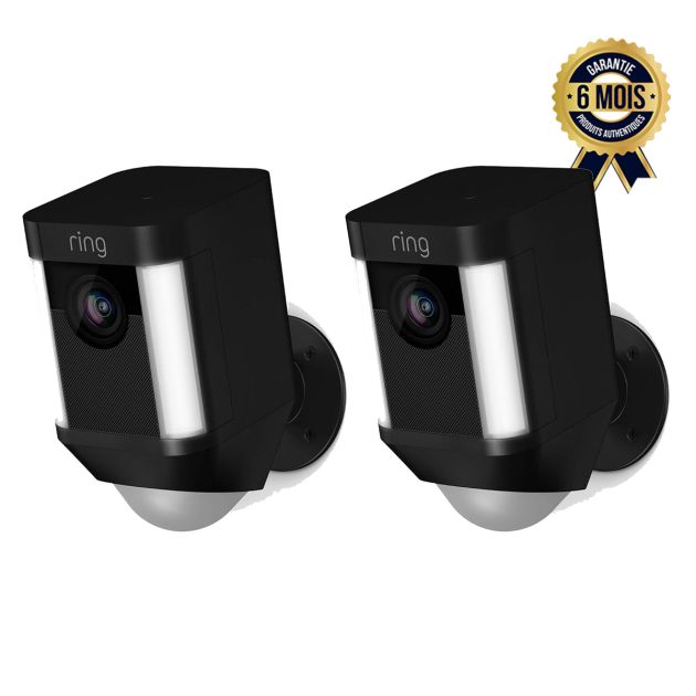 Caméra de Surveillance Hd Lot de 2 avec Conversation Bidirectionnelle et Alarme Sirene Intégrées - Garantie 6 mois