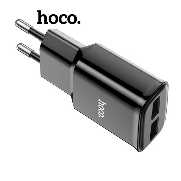 Chargeur Mural Hoco C88A Star Round Dual Port Charger 02 Entrées USB 2 4A Max Cable Micro USB