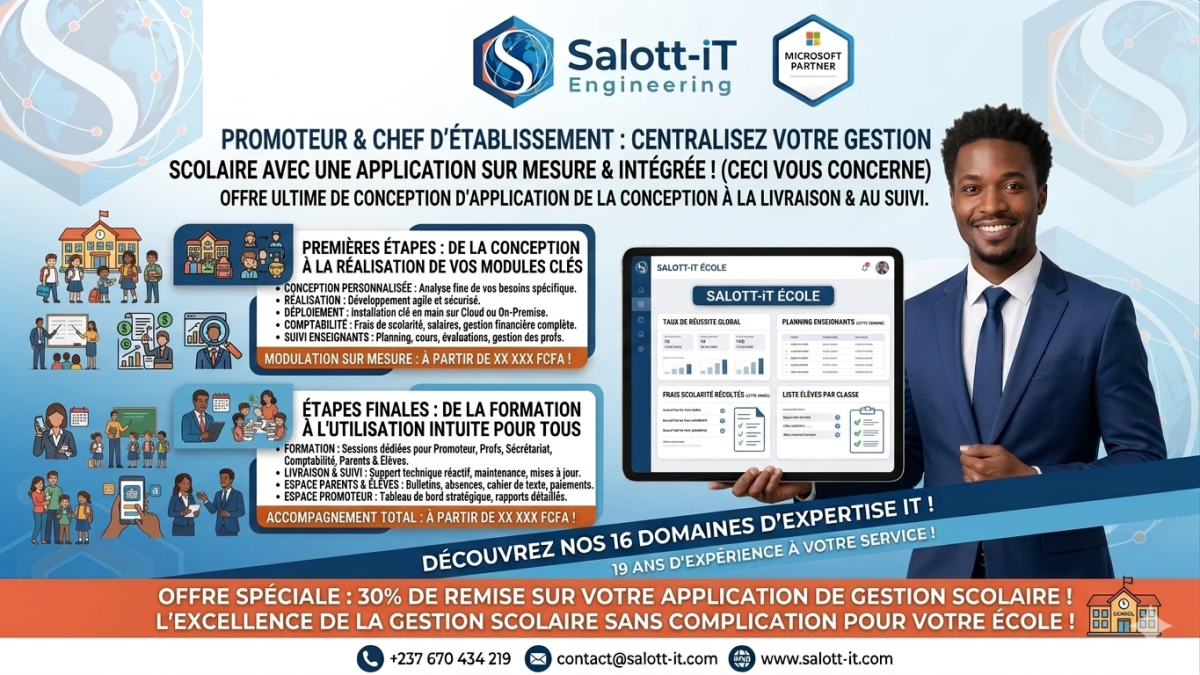 Application pour la gestion des établissements scolaires