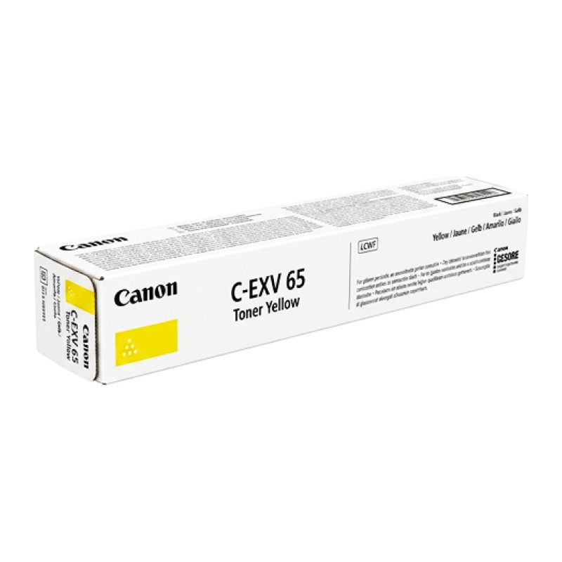 Tonerkassett Canon C-EXV 65 – Gul (5764C001)