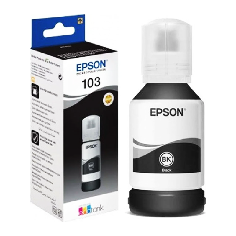 Cartouche Epson 103 Noire (référence OEM C13T00S14A / T00S14103)
