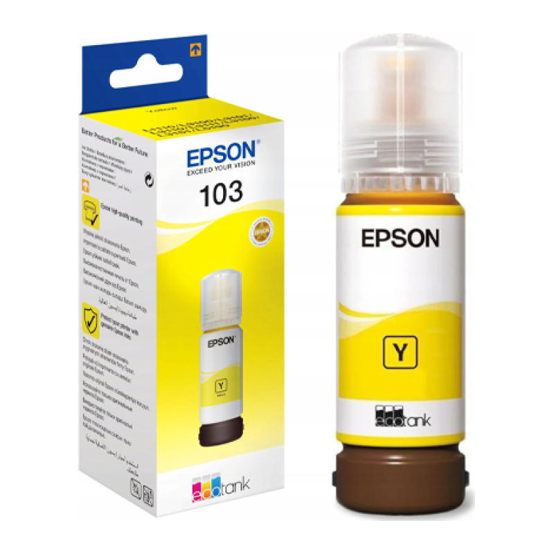 Cartouche Epson 103 Jaune (référence C13T00S44A10)