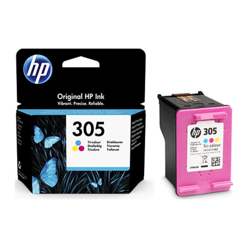 Tintenpatrone HP 305 – Cyan, Magenta und Gelb (3YM60AE)