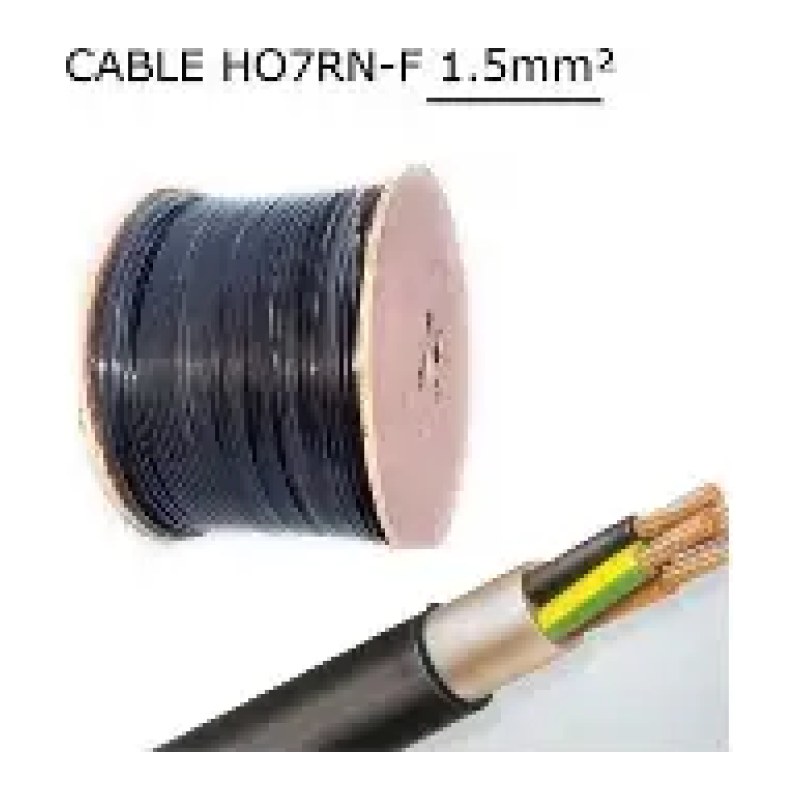 Cable electrique souple industriel H07RNF 5G10TGL