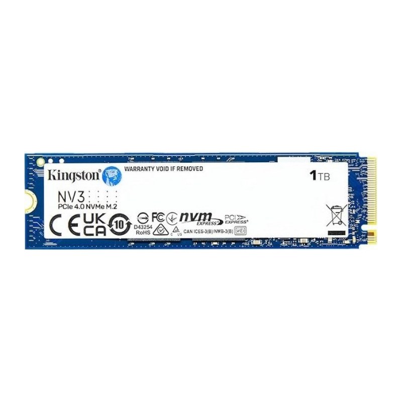 Disque dur Kingston NV3 - SSD - 1 To - PCIe 4.0 x4 (NVMe)