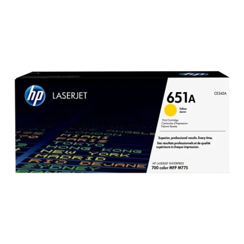 Cartucho de tóner HP 651A – Amarillo (CE342A)