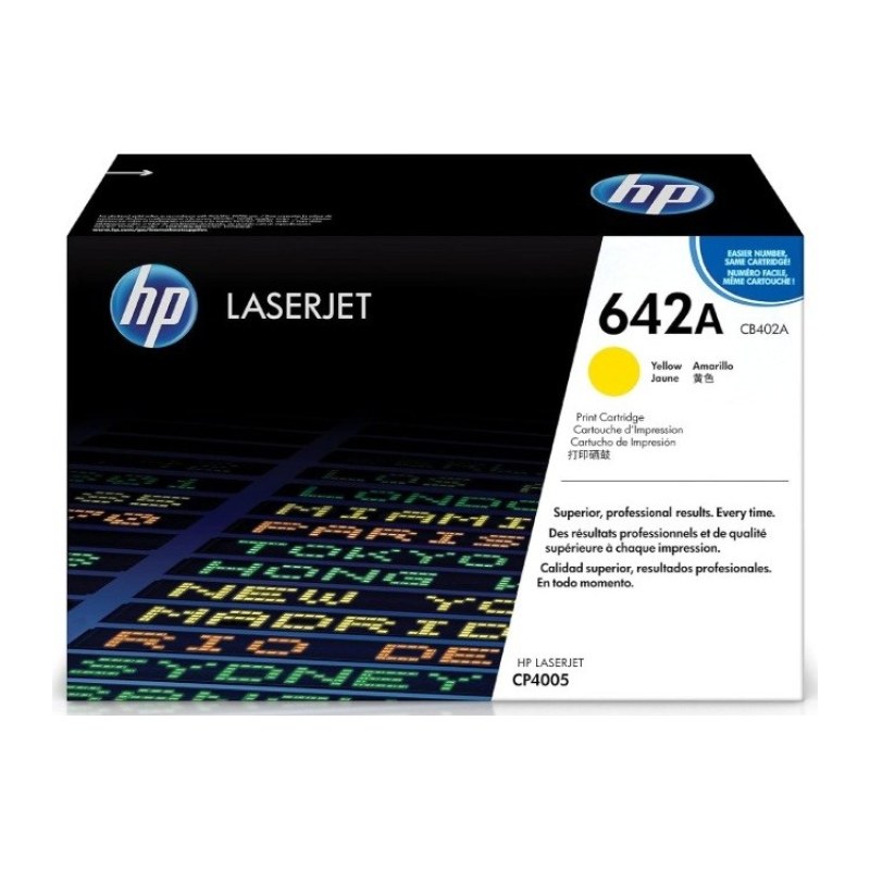 Toner cartridge HP 642A – Yellow (CB402A)