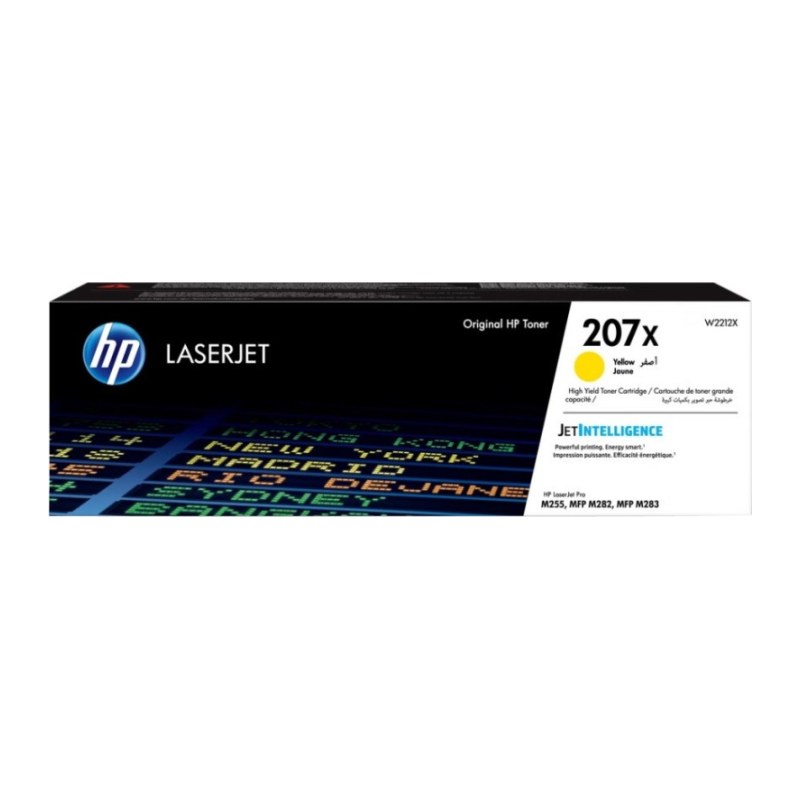 Tonerkassett HP 207X – Gul (W2212X)