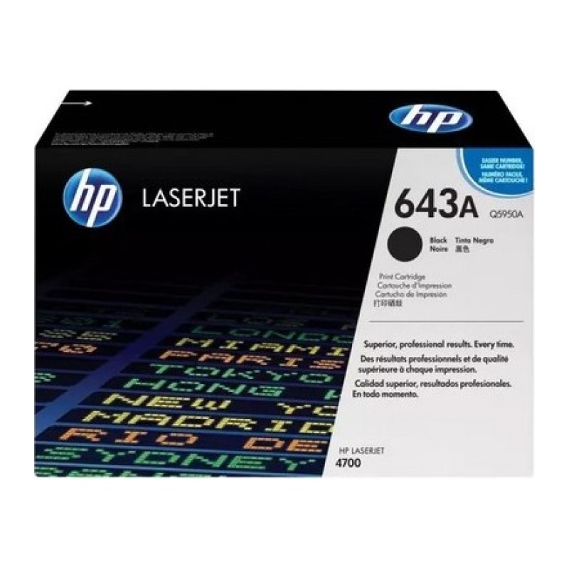 Tonerkassett HP 643A – Svart (Q5950A)