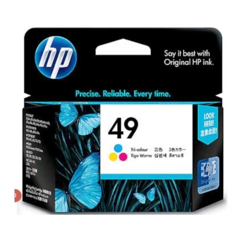 Tintenpatrone HP 49 – Cyan, Magenta und Gelb (51649A)