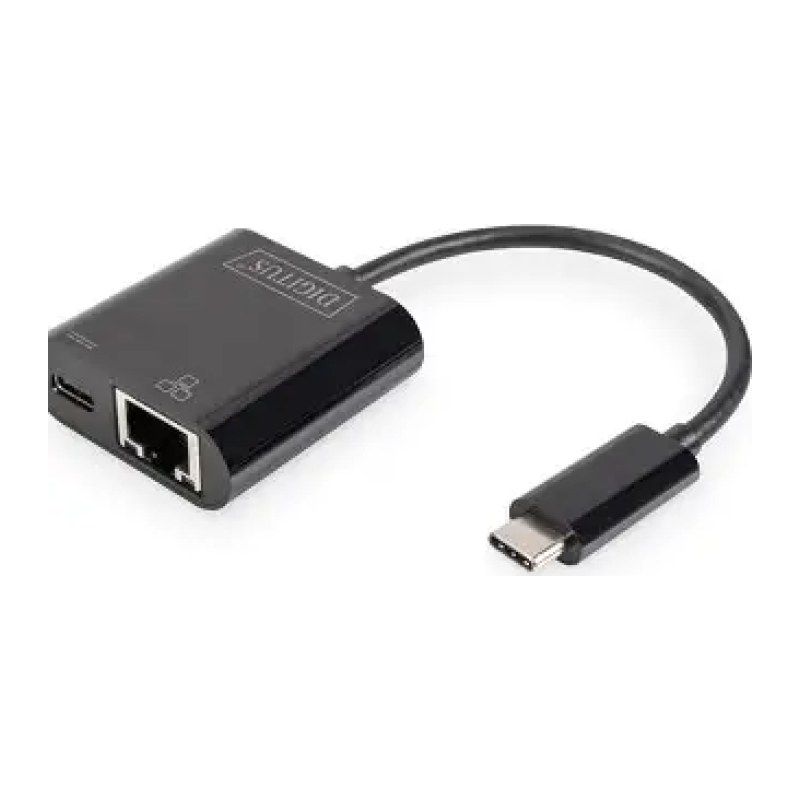 Tilkoblingsadapter DIGITUS DN-3024 USB-C Gigabit Ethernet